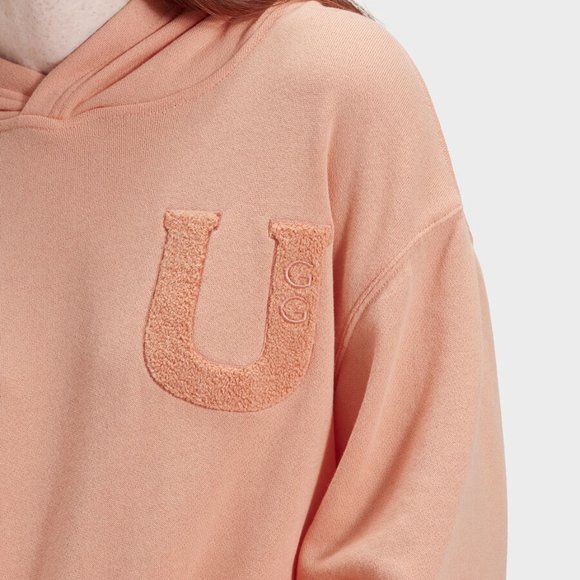 UGG FUZZY LOGO HOODIE SWEATSHIRT - Picture 2 of 5